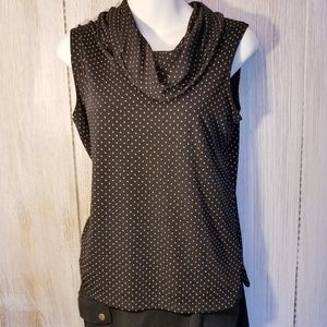 EUC polka dot top M